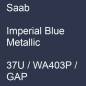 Preview: Saab, Imperial Blue Metallic, 37U / WA403P / GAP.